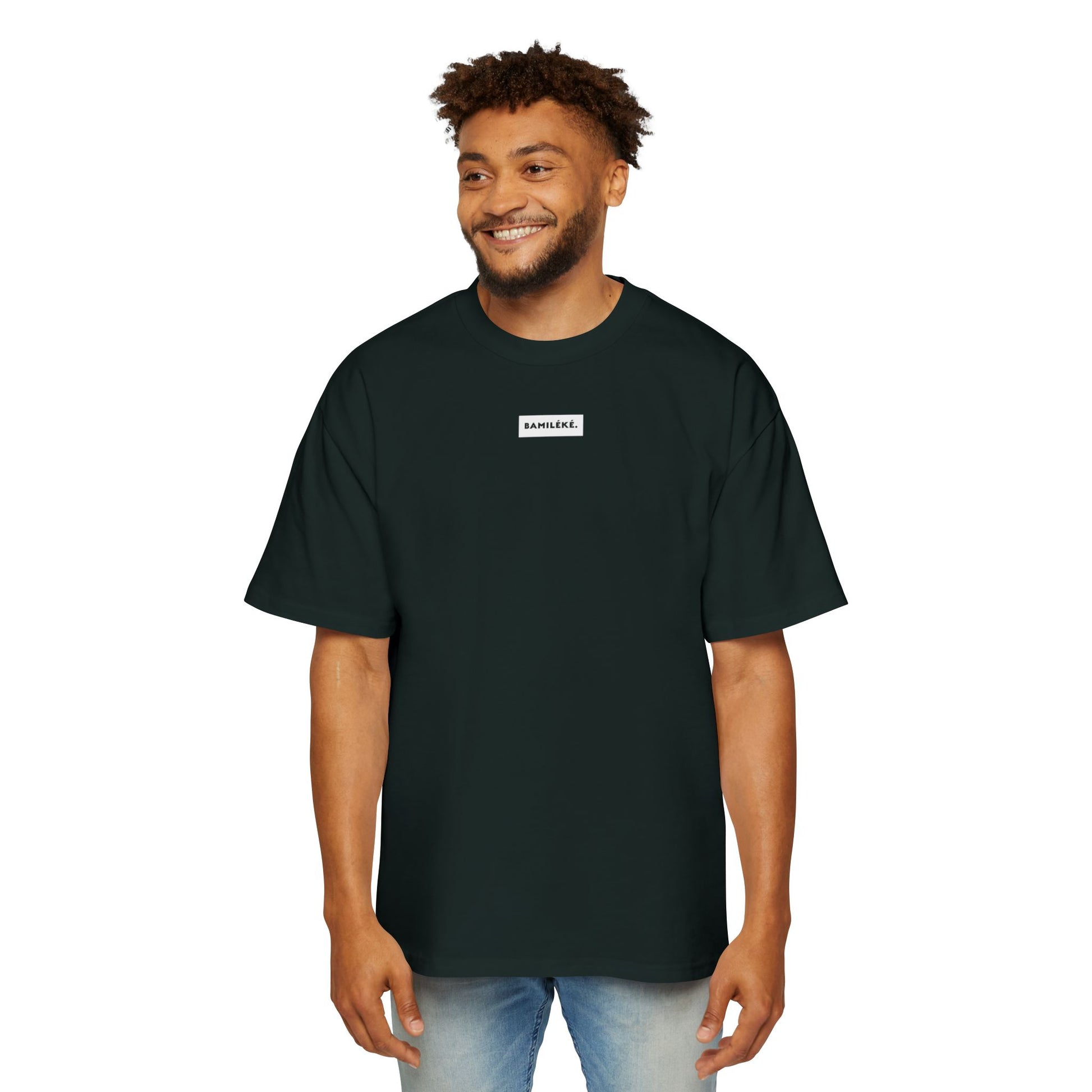 Bamileke/ Culture / Pride / white label design Modern Men's Heavy Oversized Tee - A Modern Celebration of Heritage