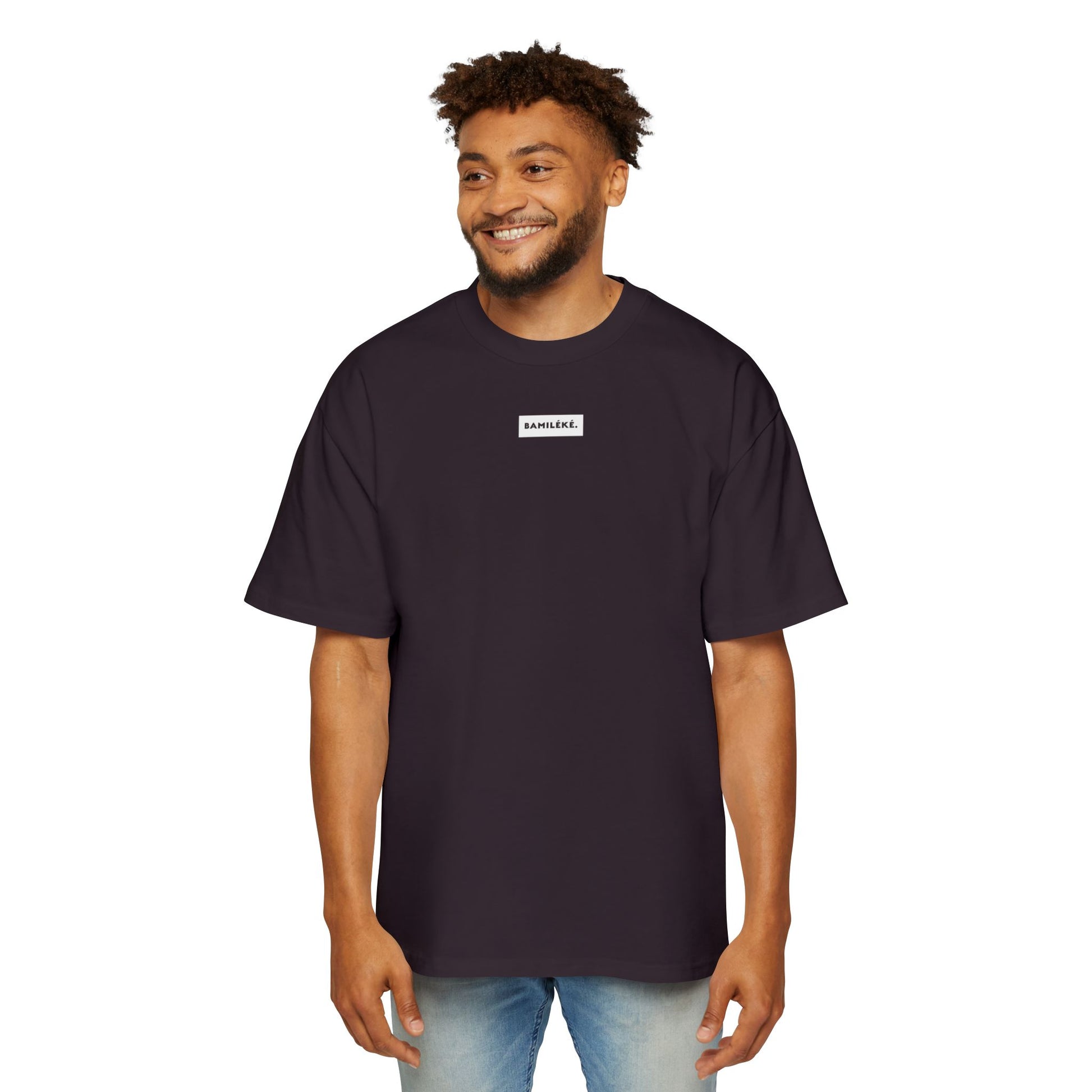 Bamileke/ Culture / Pride / white label design Modern Men's Heavy Oversized Tee - A Modern Celebration of Heritage