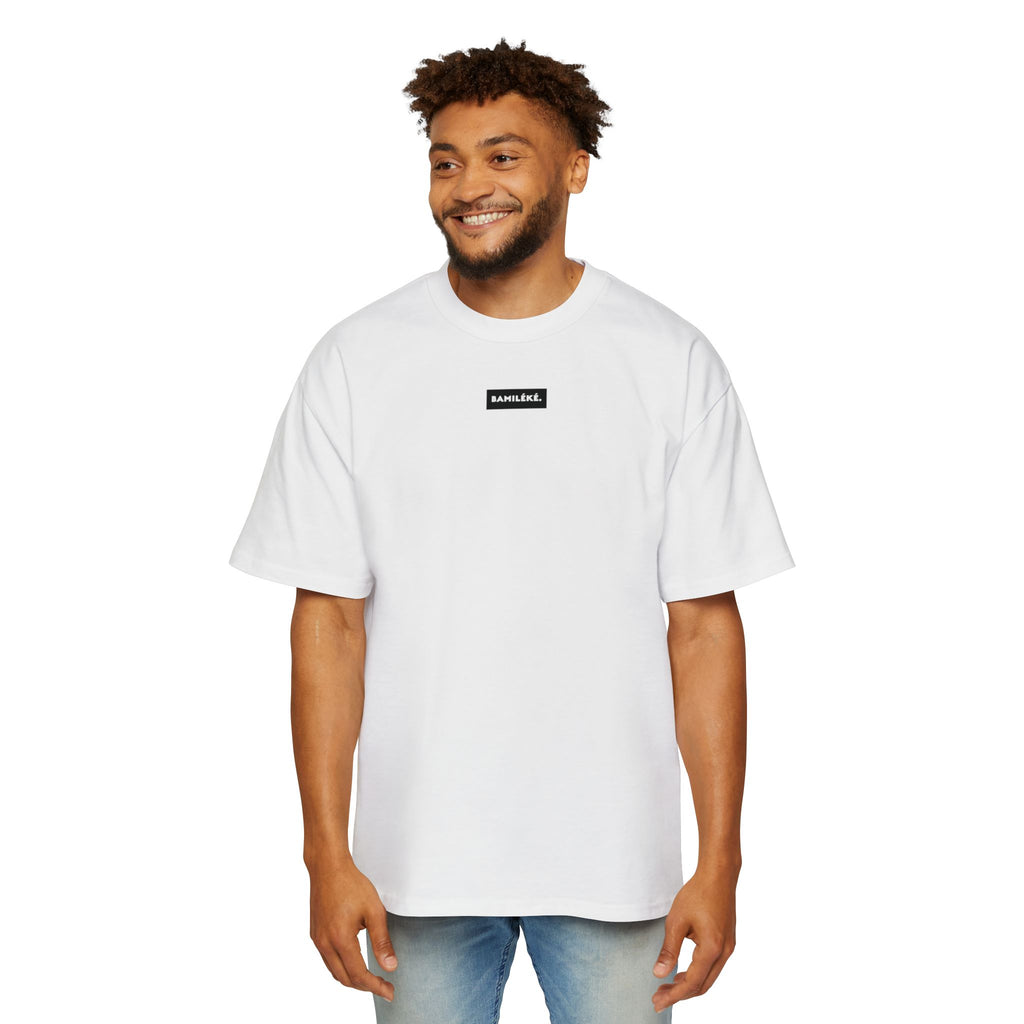 Bamileke/ Culture / Pride / Modern - Black label design Men's Heavy Oversized Tee - A Modern Celebration of Heritage