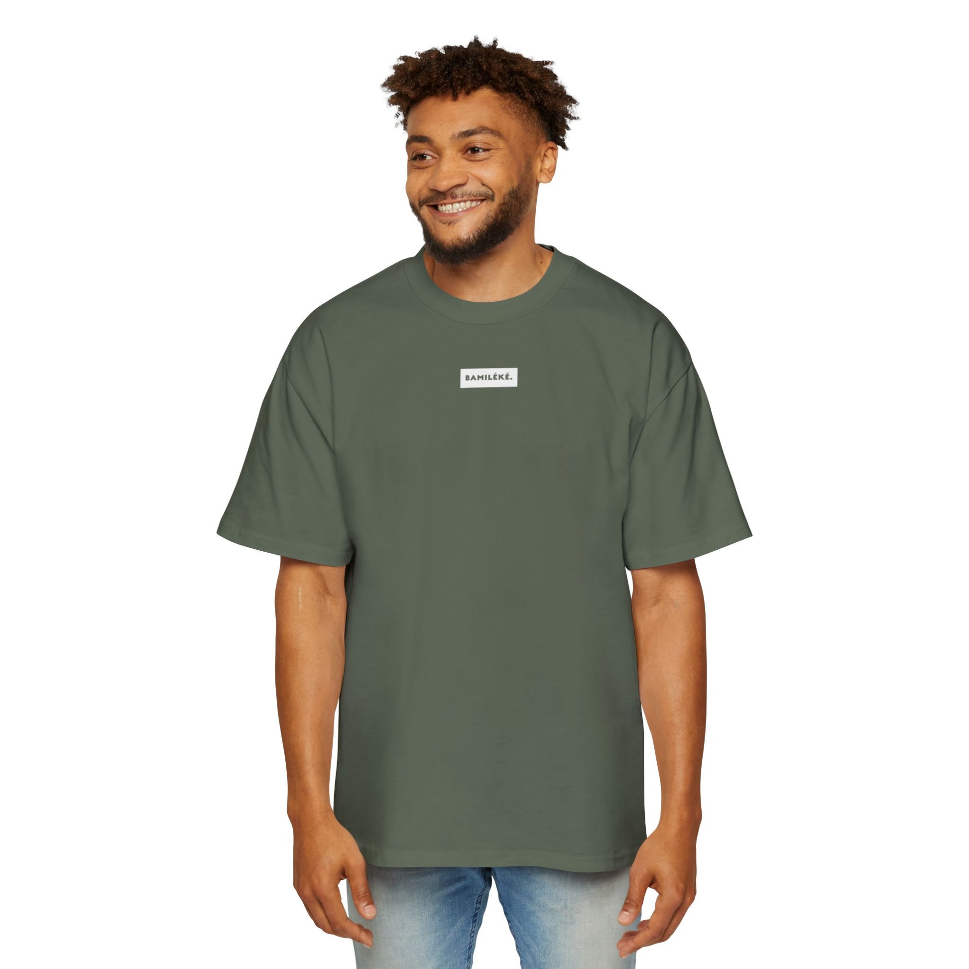 Bamileke/ Culture / Pride / white label design Modern Men's Heavy Oversized Tee - A Modern Celebration of Heritage