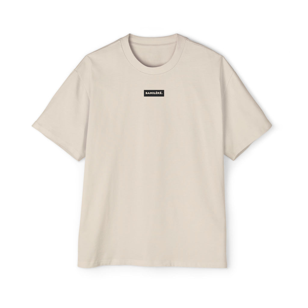 Bamileke/ Culture / Pride / Modern - Black label design Men's Heavy Oversized Tee - A Modern Celebration of Heritage