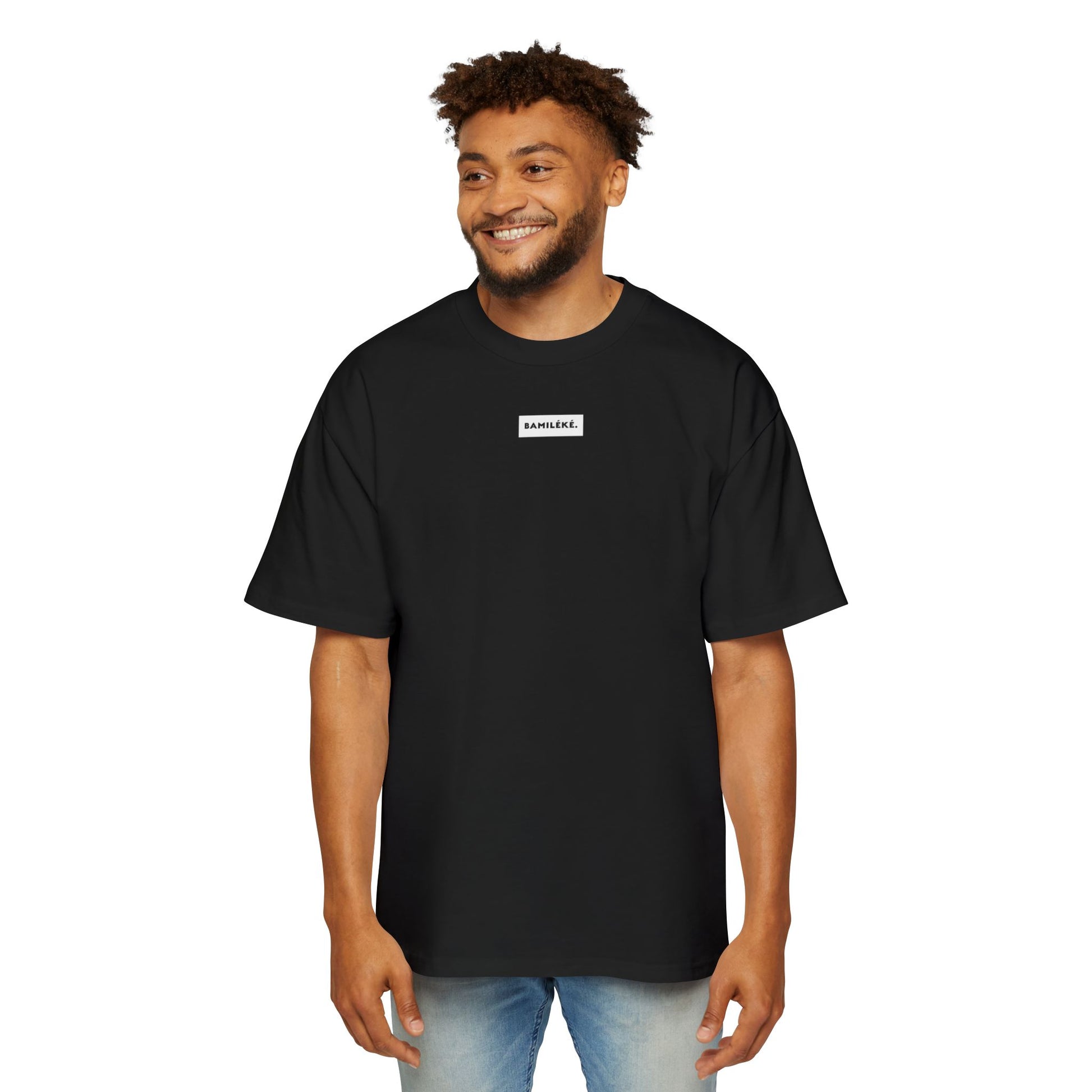 Bamileke/ Culture / Pride / white label design Modern Men's Heavy Oversized Tee - A Modern Celebration of Heritage