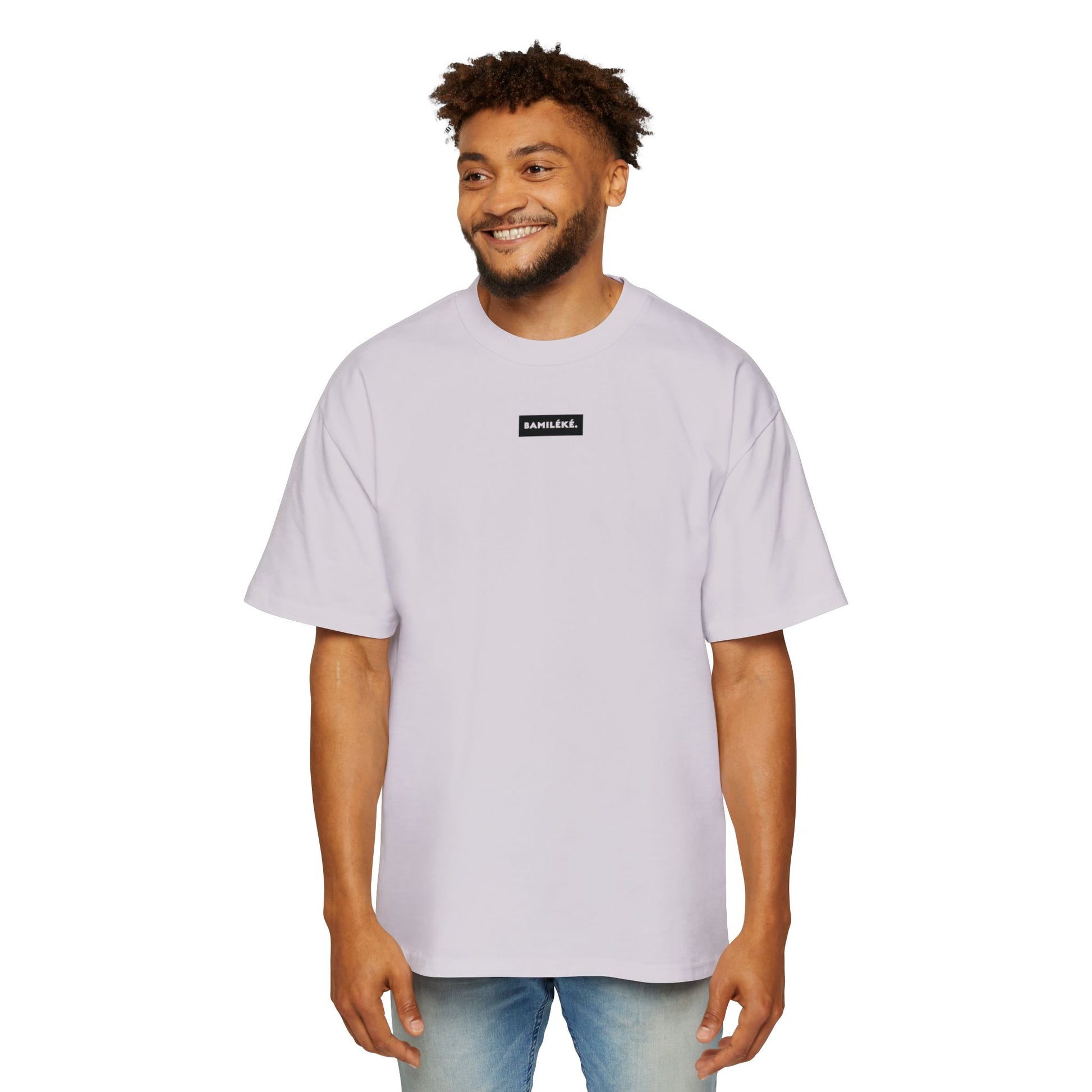 Bamileke/ Culture / Pride / Modern - Black label design Men's Heavy Oversized Tee - A Modern Celebration of Heritage