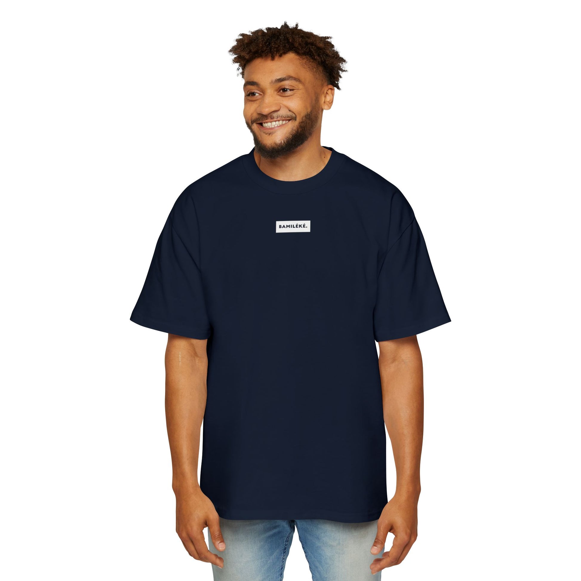 Bamileke/ Culture / Pride / white label design Modern Men's Heavy Oversized Tee - A Modern Celebration of Heritage