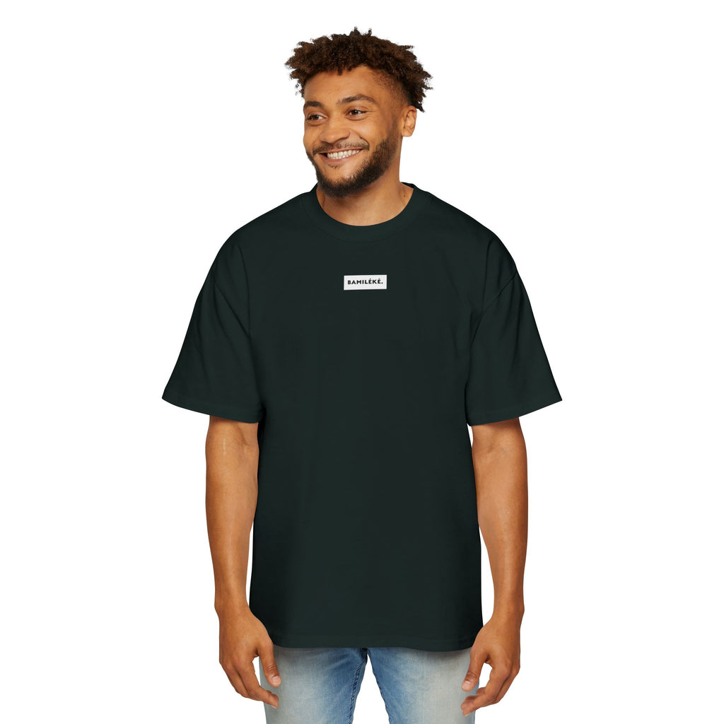 Bamileke/ Culture / Pride / white label design Modern Men's Heavy Oversized Tee - A Modern Celebration of Heritage