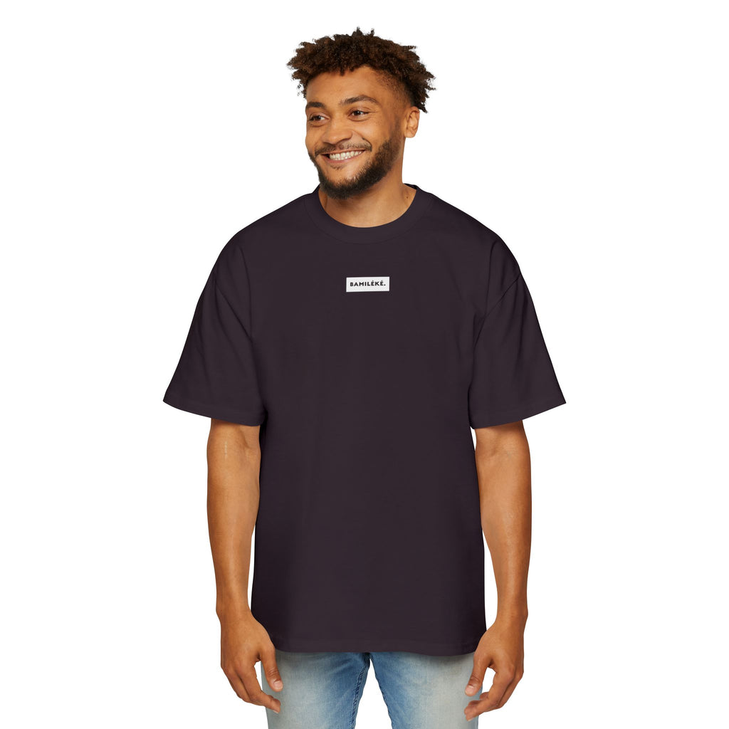 Bamileke/ Culture / Pride / white label design Modern Men's Heavy Oversized Tee - A Modern Celebration of Heritage