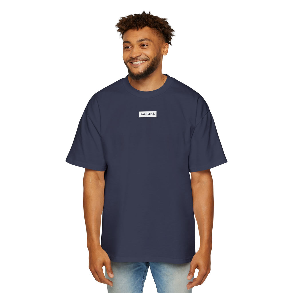 Bamileke/ Culture / Pride / white label design Modern Men's Heavy Oversized Tee - A Modern Celebration of Heritage