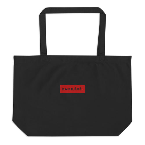 Bamileke Cameroon Pride Large Organic Tote Bag: African Culture Eco-Friendly Colorful Minimalist Shopping Carryall
